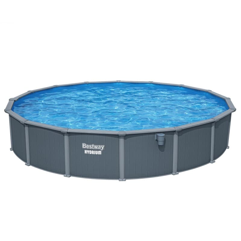Piscine acier ovale Bestway Hydrium 732 x 366 x 132 cm gris foncé - miniature 3