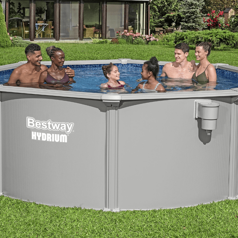 Piscine acier ronde Bestway Hydrium 366 x 122 cm gris clair - miniature 2