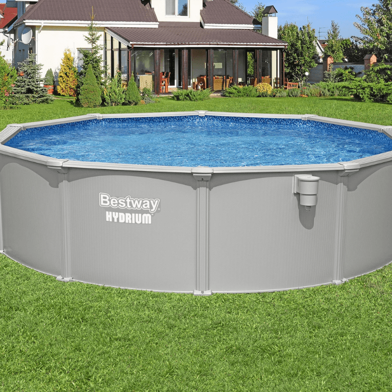 Piscine acier ronde Bestway Hydrium 457 x 122 cm gris clair - miniature 2