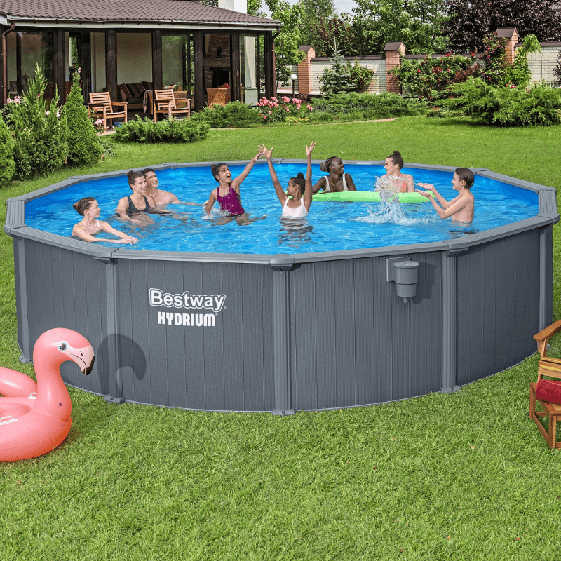 Piscine acier ronde Bestway Hydrium 549 x 132 cm gris foncé - miniature 2