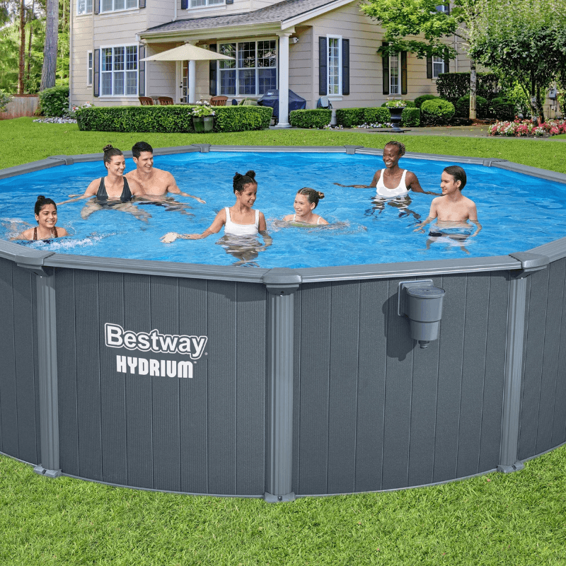 Piscine acier ronde Bestway Hydrium 488 x 130 cm gris foncé - miniature 2