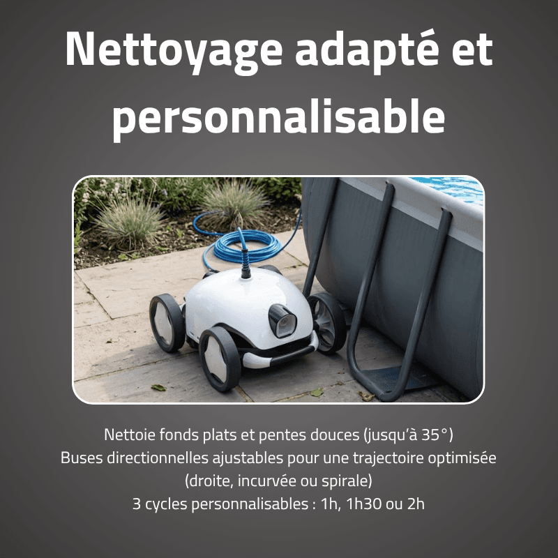 Robot piscine Falcon nettoyage fond et pentes 28 m² max - miniature 3