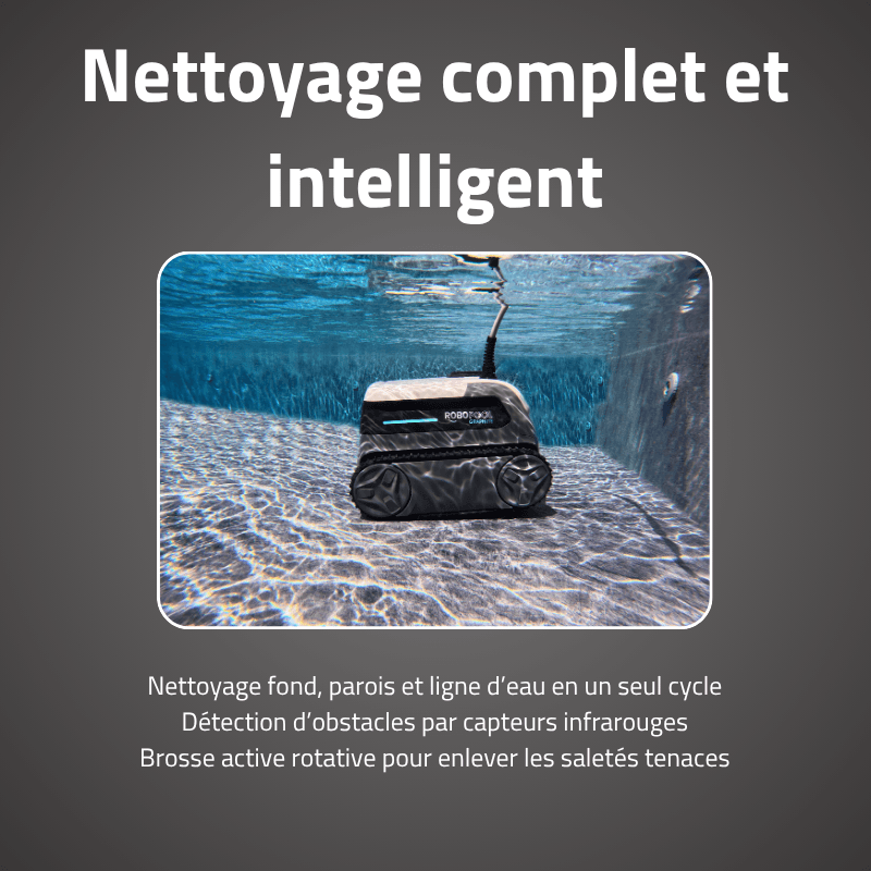 Robot piscine Graphite nettoyage fond et parois 32 m² max - miniature 3