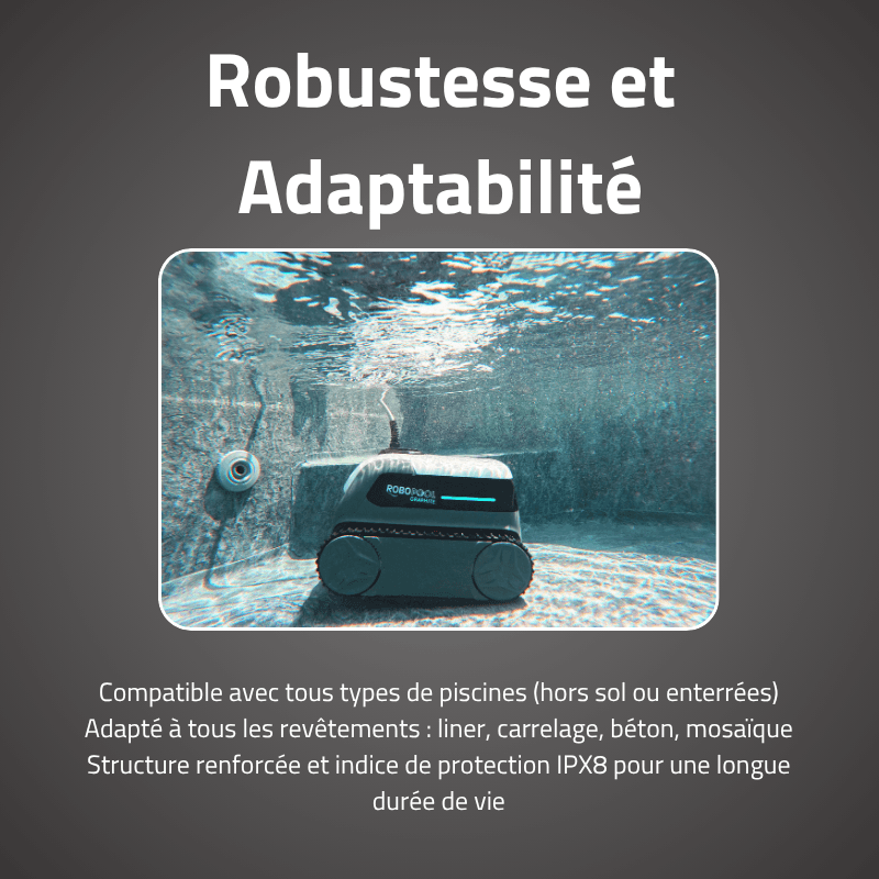 Robot piscine Graphite nettoyage fond et parois 32 m² max - miniature 4
