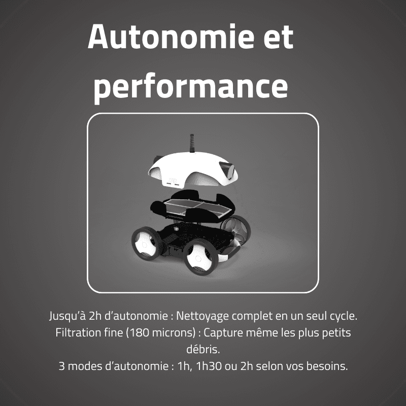 Robot piscine Falcon+ nettoyage fond et pentes 28 m² max - miniature 4