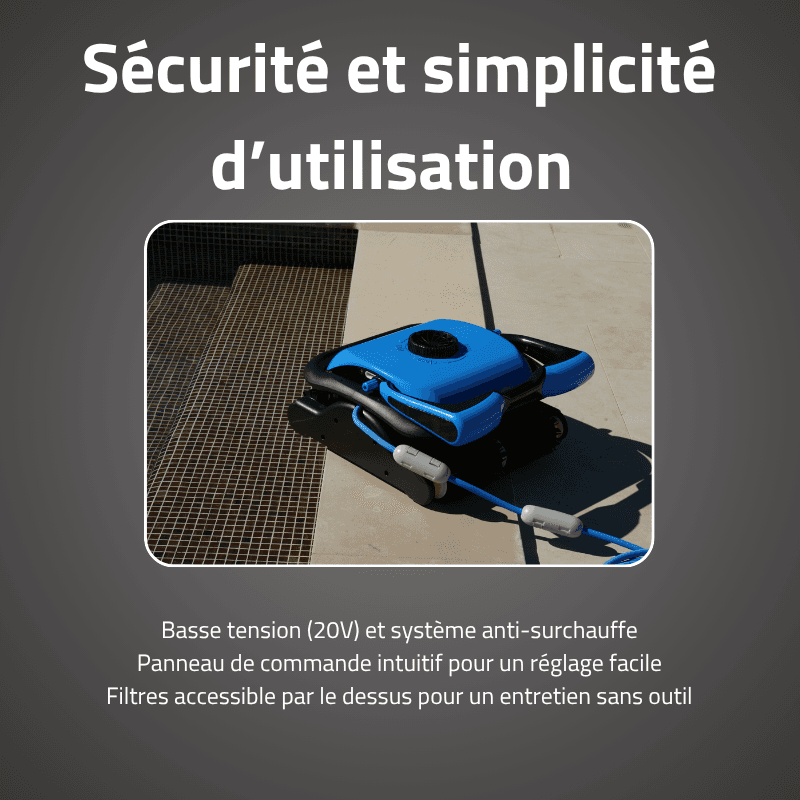 Robot piscine Saphyr nettoyage fond et parois 72 m² max - miniature 3