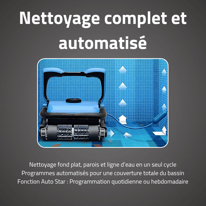 Robot piscine Saphyr nettoyage fond et parois 72 m² max - miniature 4