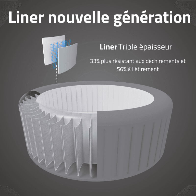Spa gonflable carré Lay-Z-Spa Majorca HydroJet Pro 4-6 personnes - miniature 4