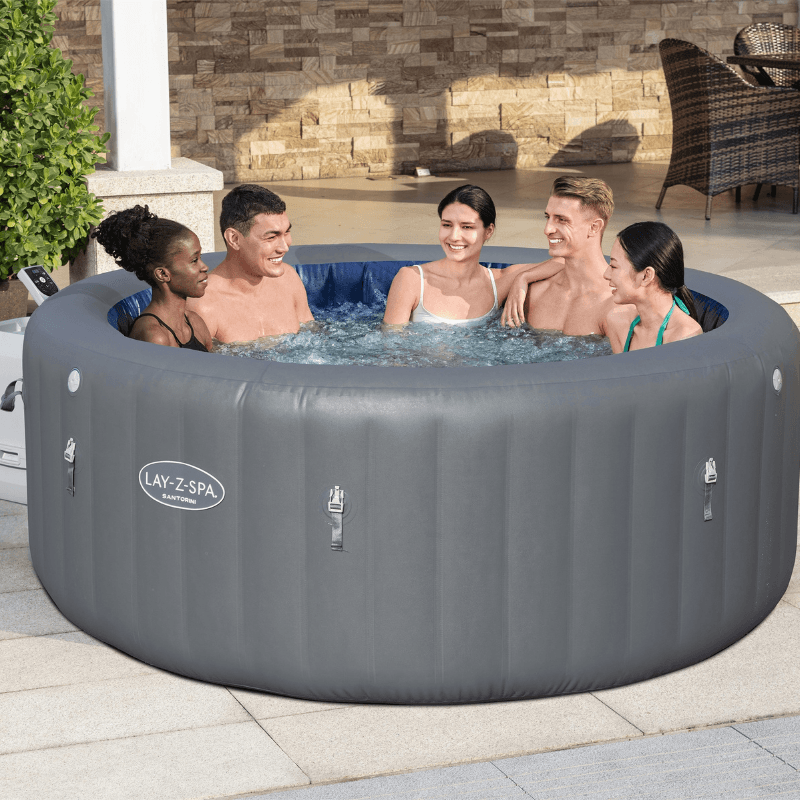 Spa gonflable rond Lay-Z-Spa Santorini HydroJet Pro 5-7 personnes - miniature 2