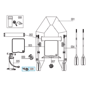 Manometre pour bateaux Hydro-Force Bestway - miniature 2