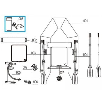 Kit de reparation pour bateaux de sport Hydro-Force Bestway - miniature 5