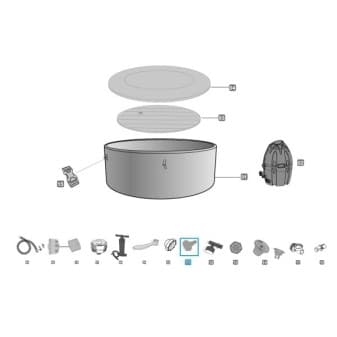 Adaptateur raccord jardin pour vidange de Lay-Z-Spa - miniature 2