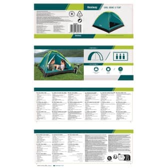 Tente de camping 3 places cooldome 3 Bestway 210 × 210 × 130 cm - miniature 3