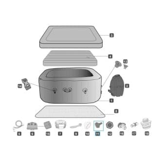 Adaptateur raccord jardin pour vidange de Lay-Z-Spa - miniature 4