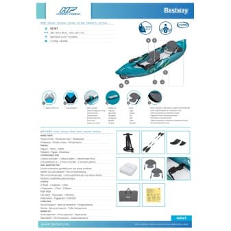 Kayak gonflable 2 places waypoint Elite x2 382 cm - miniature 2