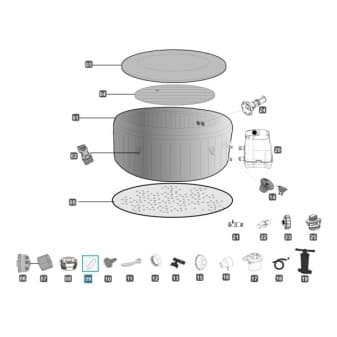 Bouchon exterieur pour Lay-Z-Spa Bestway jusqua 2020 - miniature 4