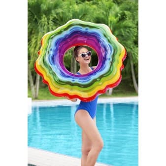 Bouee gonflable rainbow ribbon - miniature 2