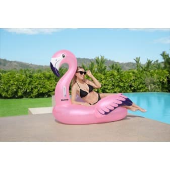 Bouee flamant rose xxl a chevaucher - miniature 2