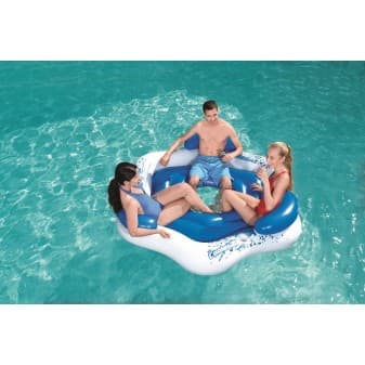 Bouee gonflable 3 personnes 191 × 178 cm x3 island cooler z - miniature 2