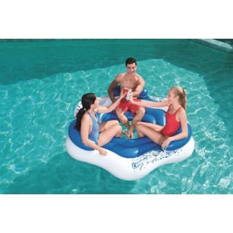 Bouee gonflable 3 personnes 191 × 178 cm x3 island cooler z - miniature 3