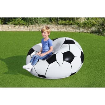 Fauteuil pouf gonflable ballon de foot pour enfant - miniature 2