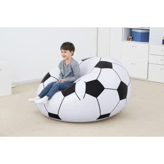 Fauteuil pouf gonflable ballon de foot pour enfant - miniature 5