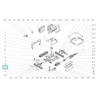 Raptor saphyr courroie l 100 crans 37 × 28 × 2 5 cm Bestway - miniature 2