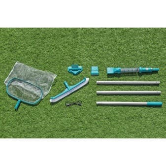 Kit entretien piscine avec aspirateur et epuisette aquasurge - miniature 5