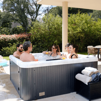 Spa acrylique rectangulaire 3 personnes 10 jets eau 14 jets air - miniature 2