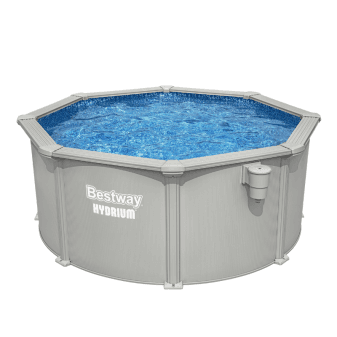 Piscine hors-sol tubulaire ovale Bestway Steel Pro MAX 488 × 305 × 107 cm décor pierres - miniature 3