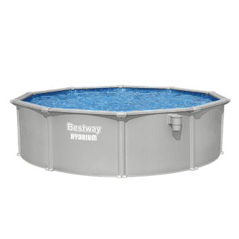 Piscine hors-sol tubulaire ronde Bestway Power Steel 671x132 gris clair - miniature 3