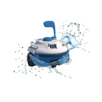 Robot piscine sans fil Guppy bleu fond plat 10m2 - miniature 4