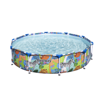 Piscine hors-sol tubulaire ronde Bestway Steel Pro 305x66 bleu - miniature 5