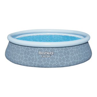 Piscine gonflable ronde Bestway Fast Set 457x84 décor tropical - miniature 2