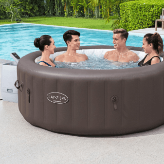 Spa gonflable rond lay z spa Dominica smart hydrojet 4 6 personnes wifi - miniature 3