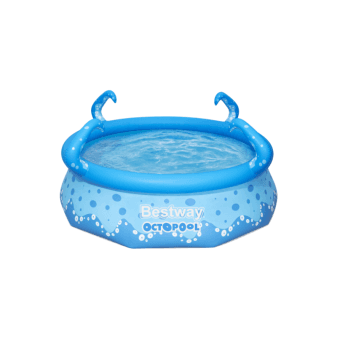 Piscine gonflable ronde Bestway Fast Set 244x61 décor prairie - miniature 3