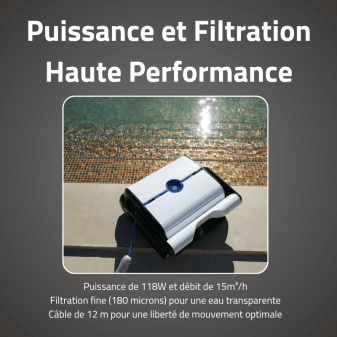 Robot piscine clean pool fond parois 32m2 - miniature 3