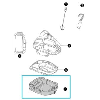 Coque inferieure pour robot aquatronix g100 58864 - miniature 2