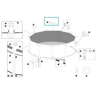 Liner pour piscine ronde hydrium 549 m × 132 m - miniature 2