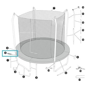 Ressort pour trampoline xtreme air - miniature 2