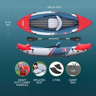 Kayak gonflable hydro force rapid x1 290cm - miniature 3