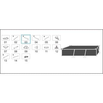 Montant horizontal c pour piscine Steel Pro Bestway 221 × 150 × 43 cm - miniature 4