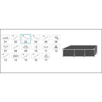 Top rail c pour piscines Steel Pro Bestway 300 × 201 × 66 cm - miniature 4