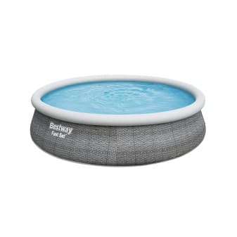 Liner pour piscine autoportee Fast Set Bestway aspect rotin 396 × 84 cm