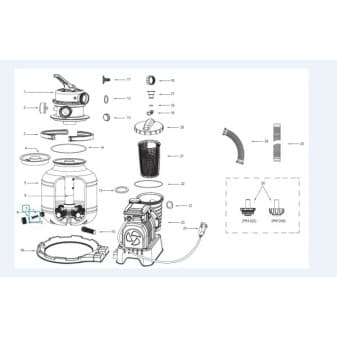 Tamis pour bouchon de vidange de filtre a sable 2000gal - miniature 4
