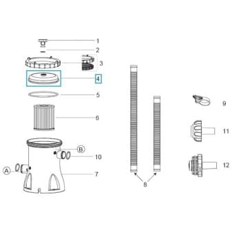 Couvercle pour pompe de filtration flowclear Bestway 1 249 lh - miniature 2
