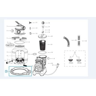 Socle de cuve pour filtre a sable flowclear Bestway 58499 - miniature 2