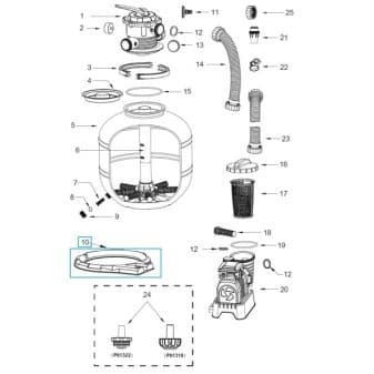 Socle de cuve pour filtre a sable flowclear Bestway 58499 gs - miniature 2
