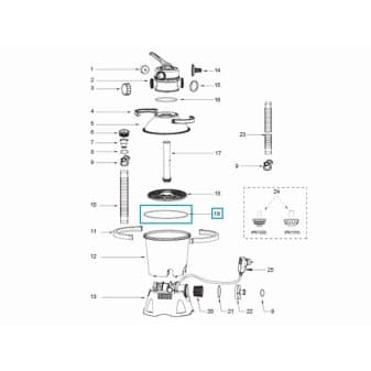 Joint torique de cuve pour filtration a sable 530 gal - miniature 2