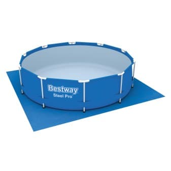 Tapis de sol carré pour piscine hors-sol et spa gonflable de 335 cm